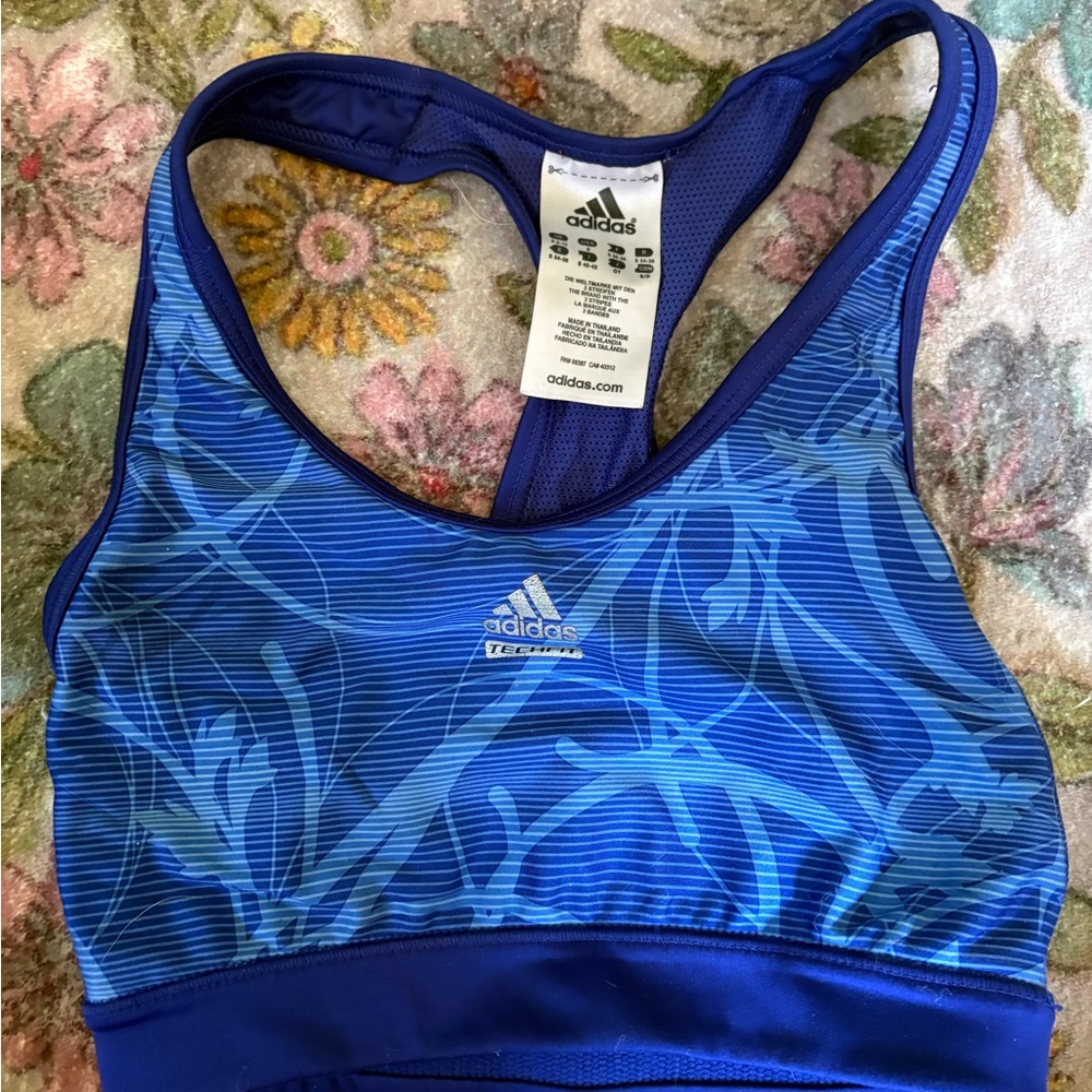 Adidas Women's Vibrant Blue Sports Bra
